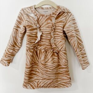 Noppies Brown Zebra Print Toddler Dress
